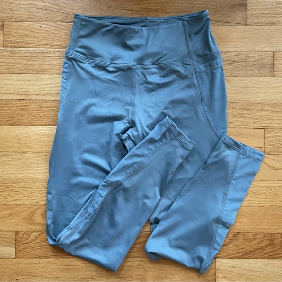 SHEIN Blue Mesh Leggings with Pockets - Picture 6 of 9